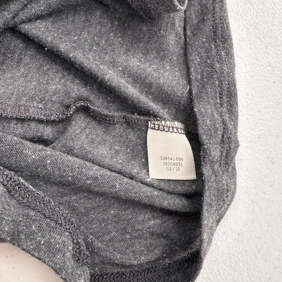 Victorias Secret Pink Racerback Tank Top S Charcoal Gray Striped Shoulder Y2K - Picture 5 of 9